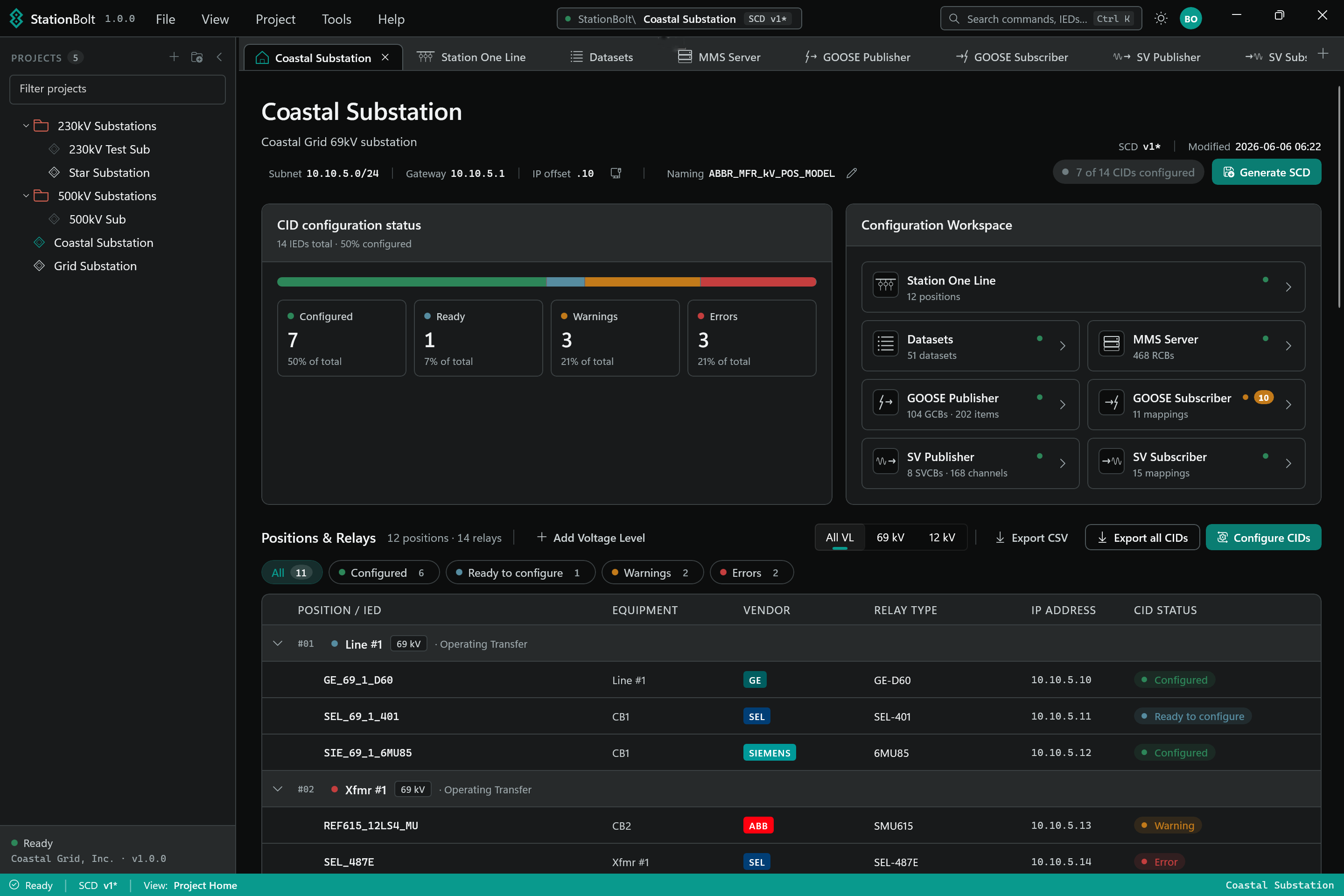 StationBolt project home — dark theme